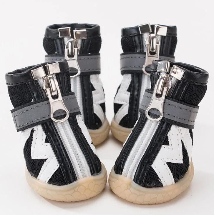 New Design Mesh Sandal Dog Shoes Soft-Soled Dog Shoes