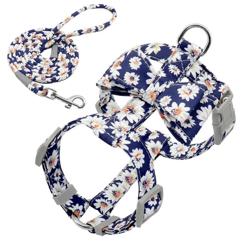 Wholesale Premium Personalized Adjustable Comfortable Soft Dog H Strap Harness and Leash