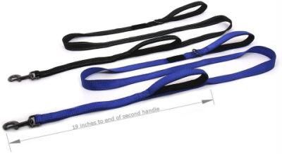 Reflective Nylon Dog Leash with Fully-Padded Neoprene Handles