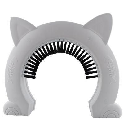 in Stock OEM ODM Cat Door Removable Brush Grooms Kitty Pet Products Cat Door for Interior Door