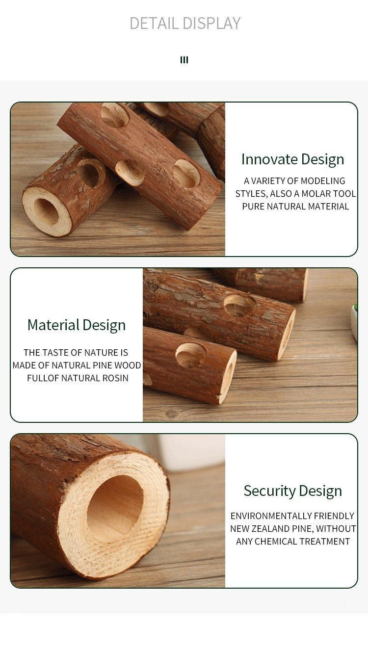 Yee Natural Pure Wood Toys Small Pet Hamster Eco-Friendly Toy
