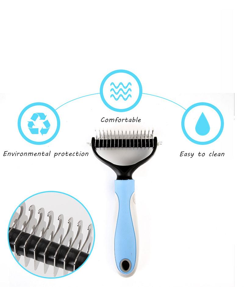 Hair Comb for Dogs Cat Fur Trimming Dematting Deshedding Brush Grooming Tool