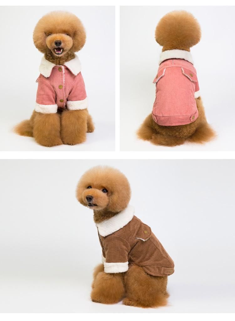 Fleece Lined Warm Dog Jacket for Puppy Winter Cold Weather Dog Clothes