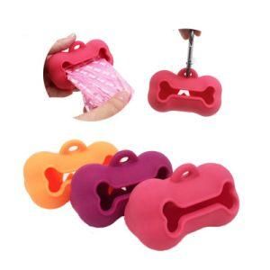 Soft Silicone Dog Waste Bag Holder Dog Tail Poo Pack Clip Pooper Poop Bags Dispenser