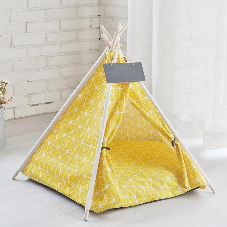 Factory Wholesale Pet Bed Cute Pet Linen Tent