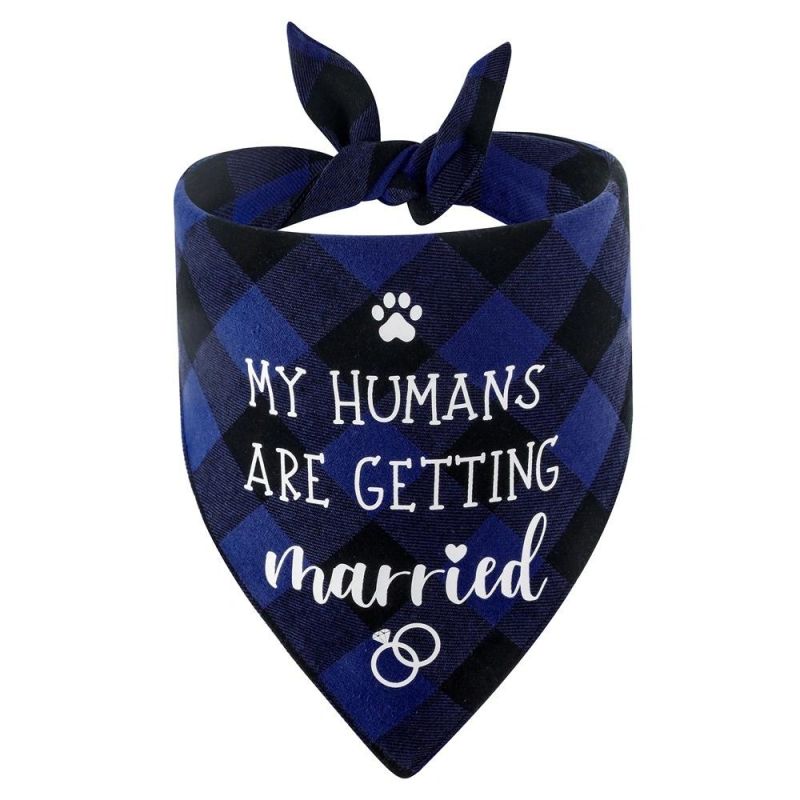 Engagement Wedding Fashion Printed Bandana for Dog