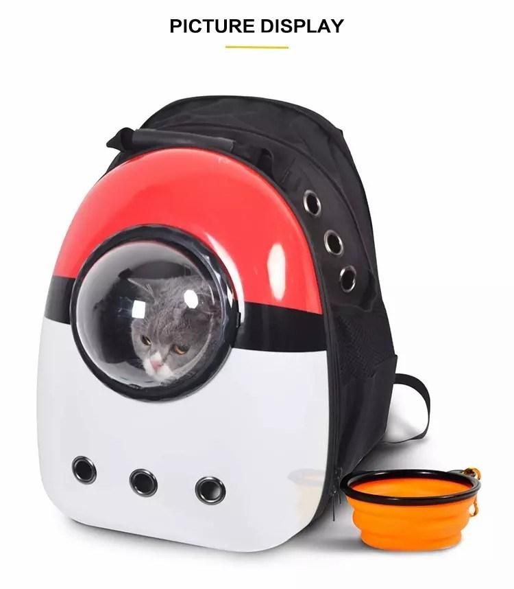 Portable Customized Plastic Travel Breathable Carrier Accessories Supply Backpack Pet Products
