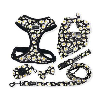 High Quality Pet Supplies Custom Print Dog Harness Belt and Leash Set Dog Accessories/Pet Products/Nylon