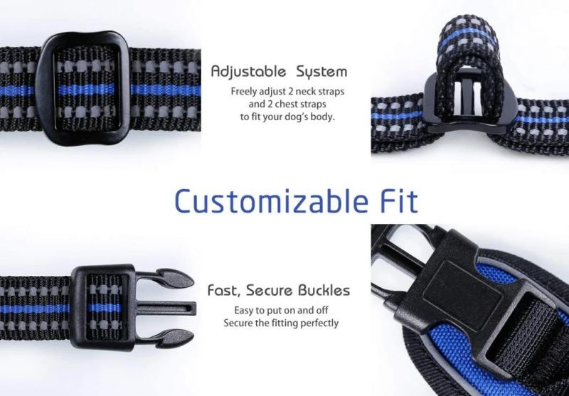 Breathable Mesh Padding Reflective Dog Harness