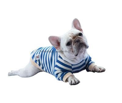 Dog Clothes Summer Spring Winter Autumn Cotton Printed Stripe Pet Dog Clothes for Small Medium Dogs Cats Accessories