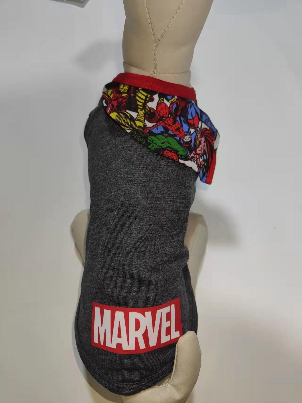 Marvel Fashion Designer Dog Clothes Pet Products Pet Shirt Dog Clothes