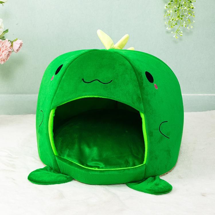 New Cute Dinosaur Mold Four Seasons Removable and Washable Cat Dog Bed a Lovely Round Pet House