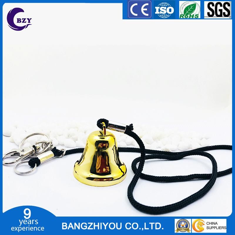 Brass Bell Gold Plated Bell Keychain Collar Pet Pendant Handbell Bell Processing Jewelry Accessories