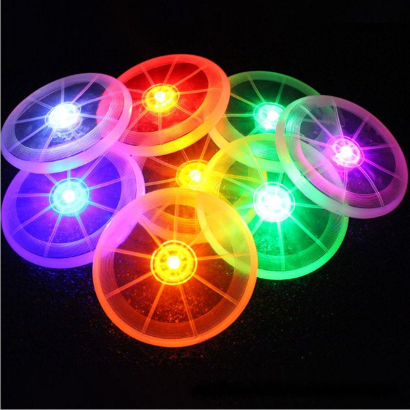 LED Light up Frisbee Multi Function Luminous Throwing Toys