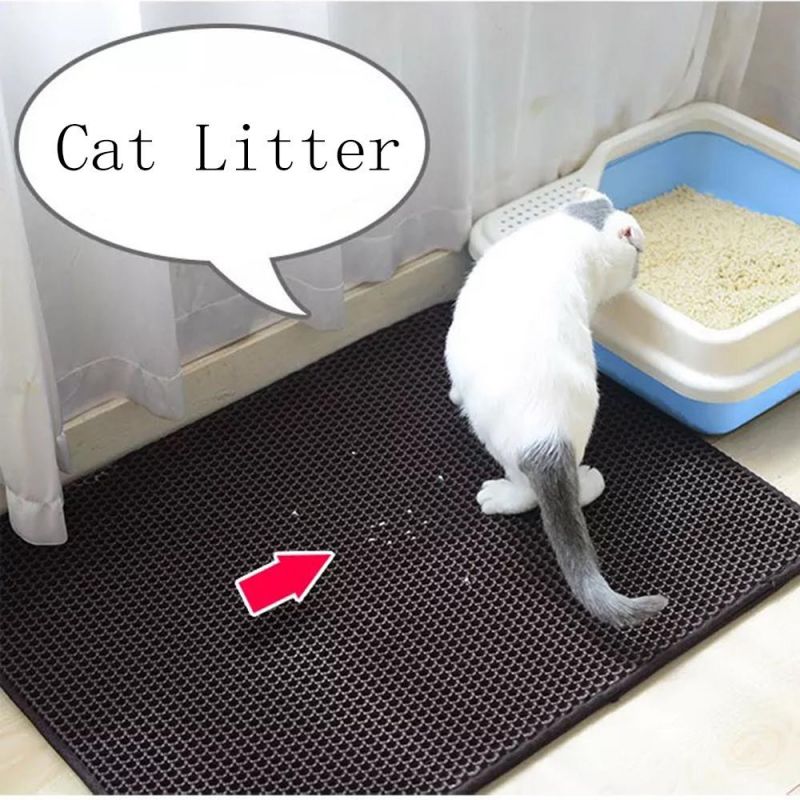 Non-Slip EVA Double Layer Pet Cat Litter Trapper Mats