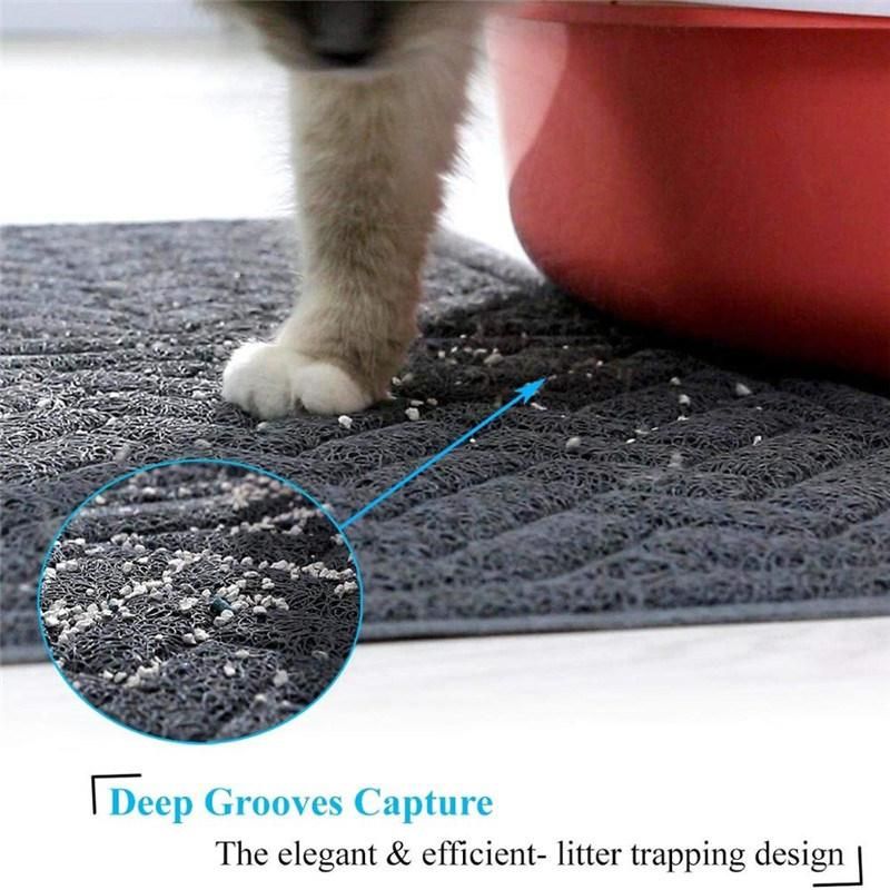 Customized Easy Clean Pet Supply Cat Urine Mats Cat Scat Mat Cat Litter Mat