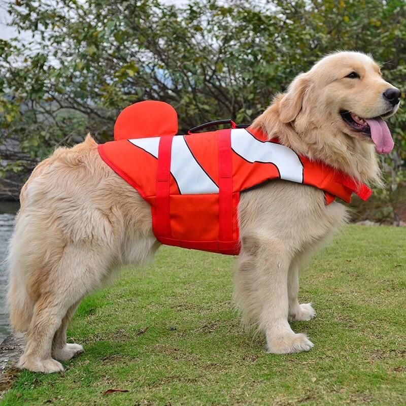 Pet Dog Saver Safety Life Jacket Shark Mermaid Float Vest Preserver Lifesaver
