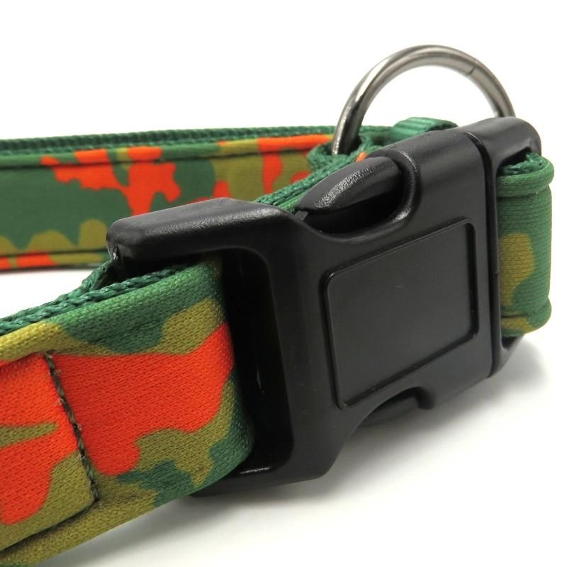Custom Logo Design Pet Accessories Adjustable Wide Nylon Webbing Dog Collars