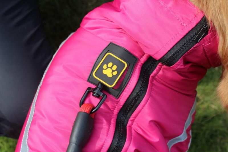 Waterproof Pet Dog Coat Winter Warm Dog Jacket Vest Reflective Sports Clothes with Harness Hole