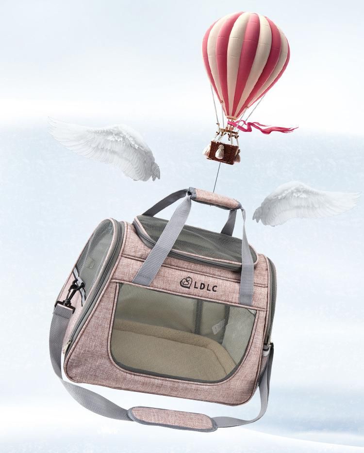 Stock Pet Dog Bag Soft Sided Airline Approved Cat Bag Carrier