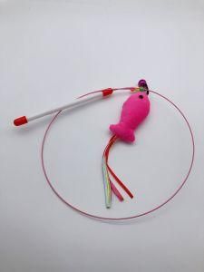 Hot Sale New Design Cat Toy Plastic, Steel Wire, Feather Teaser Wand, Toy for Cats Interactive, Products for Pet