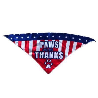 Personalized Pet Bandana Soft Polyester Saliva Towel