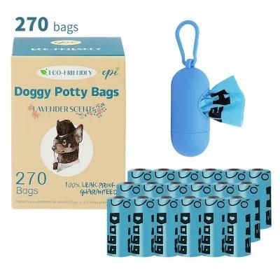 Dog Poop Bag Biodegradable Waste Bags with Dispenser Eco Friendly Poop Bags for Dog Doggy Scented Garbage Bag