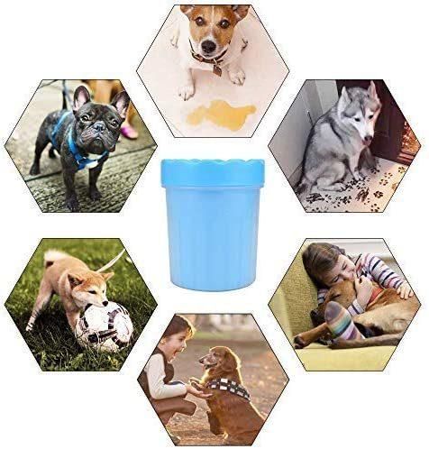 Dog Cleaner Upgrade 2 in 1 Dog Paw Cleaner Dog Brush Dog Grooming Dog Cleaning Paw Cleaner