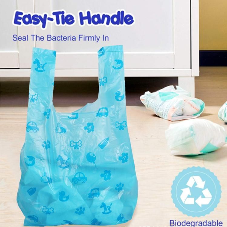 Degradable Flat Mouth Pet Cat Garbage Bag Diaper Bag