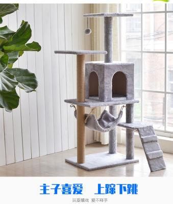 Cat Sisal Tree Scratch Tree Custom Hot Sale Cat House Scratching Post Sisal Scratcher Cat Tree