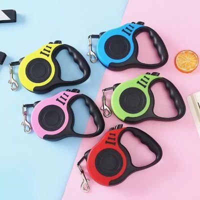 Wholesale ABS Shell Adjustable Multi-Colors Rope Automatic Retractable Dog Leash