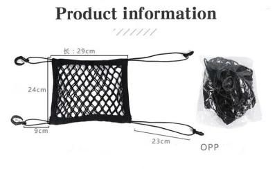 Dog Products, Dog Car Net Barrier Pet Barrier with Auto Safety Mesh Organizer Baby Stretchable Storage Bag Universal for Cars, Easy Install