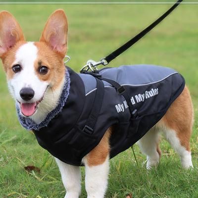 Reflective Charge Clothes Windproof and Fluffy Pet Clothes