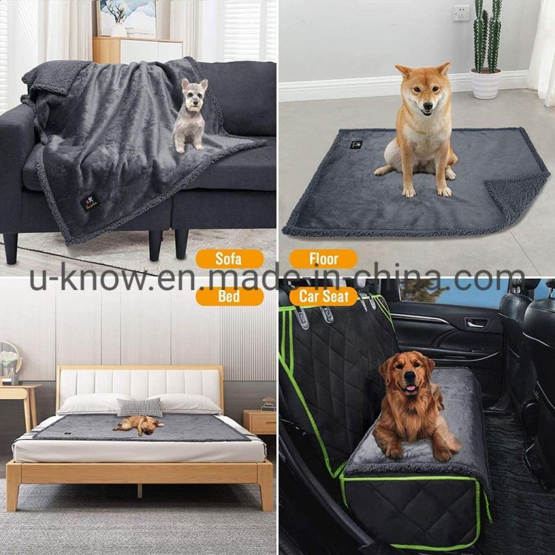 60 X 40 Inch Hot Sale High Quality Luxury Pet Blanket Washable Durable Solid Color Waterproof Pet Blanket