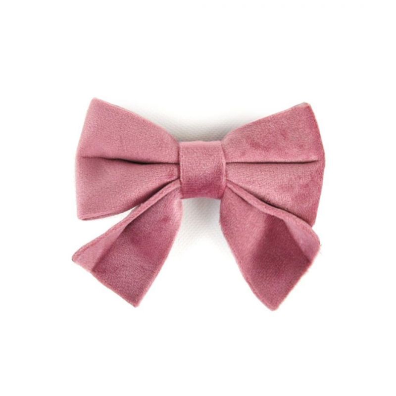 2021 Spring Collection OEM Polyester Custom Pet Velvet Bowtie Accessories