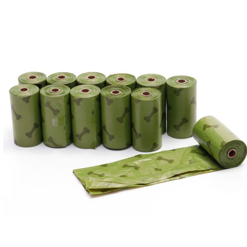 in Stock Biodegradable Dog Poop Bag 20 Rolls/Box Compostable Pet Waste Bags