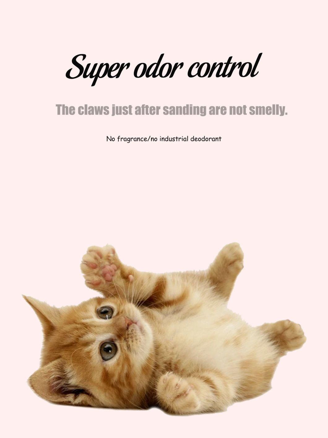 Pet Cat Litter with Easy Scoop and Hard Clump