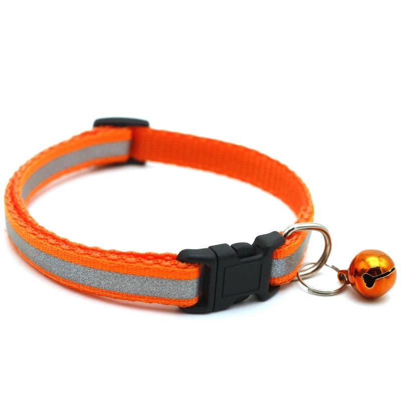 Pet Collar with Bell Adjustable Buckle Dog Collar Cat Puppy Pet Supplies Accessories