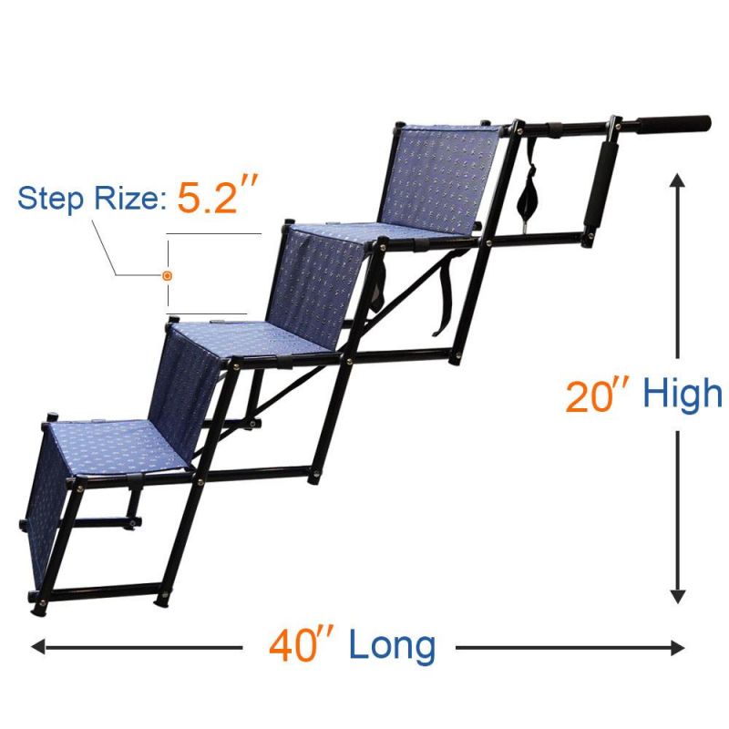 High Quality Durable Adjustable Portable Folding Dog Ramp Dog Stairs Pet Steps Pet Ramp Pet Stairs Dog Ladder