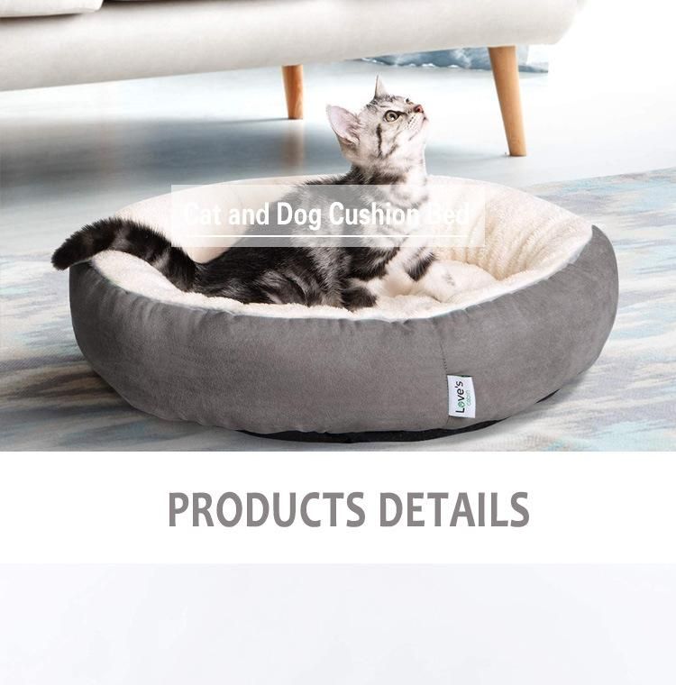 Cabin Round Donut Cat and Dog Cushion Bed