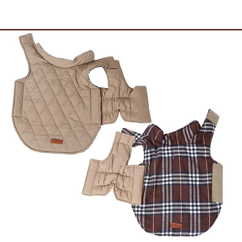 Dog Vest and Warm Winter Plaid Coat Pet Clothes Product