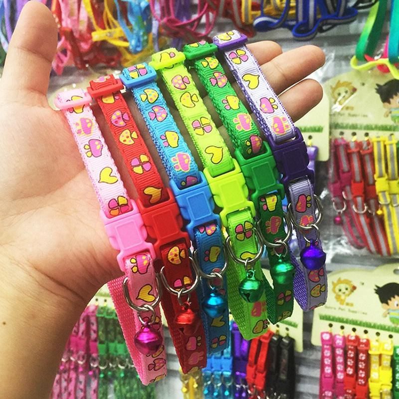 Portable Cheapest Nylon Pet Collars with Bell