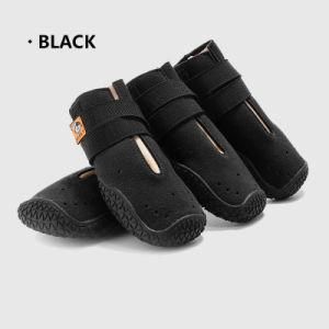 Black Amazon Hot Sale Outdoor Anti Slip Pet Waterproof Pet Dog Boots