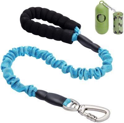 Wholesales Customized Reflective Adjustable Dog Collar with Heavy Duty Bungee Leash