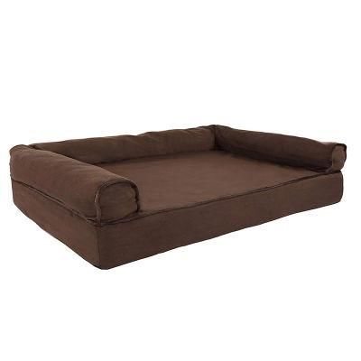Memory Foam Mattress Orthopedic Coffee Dog Bed Lounge Sofa Removable Cover Dog Bed with Waterproof liner