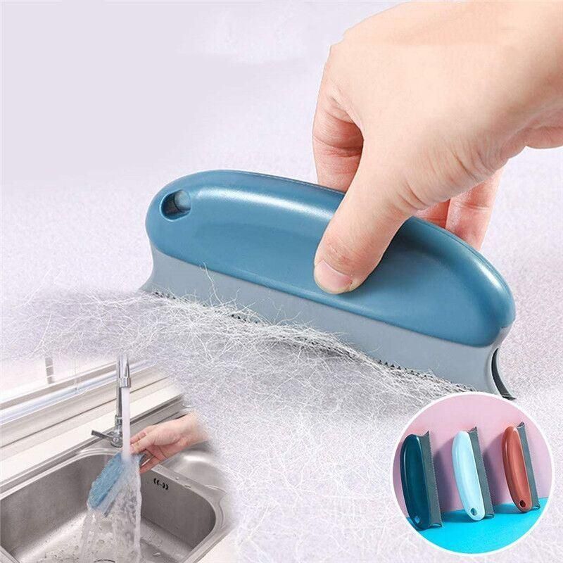 Plastic Fur Cleaning Tool Furniture Cleaner Pet Dog Cat Double Wheel Hair Remover Pet Hair Lint Roller