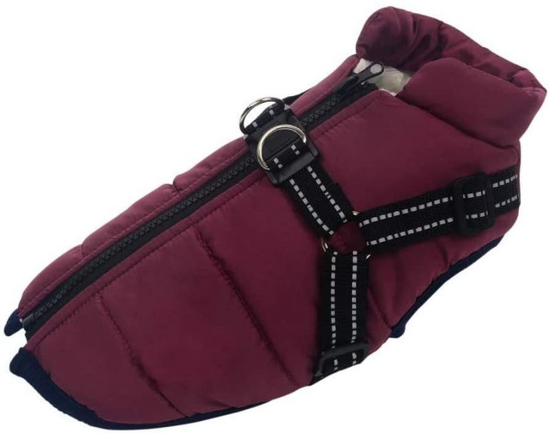 Winter Coat for Dogs with Reflective Harness