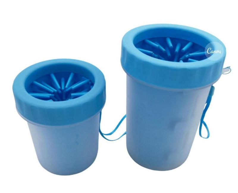 Wholesale Portable Pet Dog Paw Cleaner Cup Latest Design Dog Paw Foot Cleaner Washing Cup Blue-S