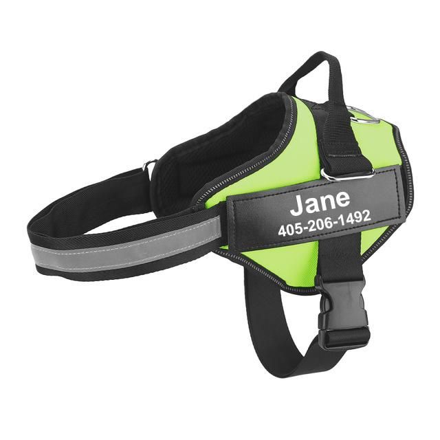 Personalized Dog Harness Reflective Adjustable Dog Harness Vest Pet Accessory