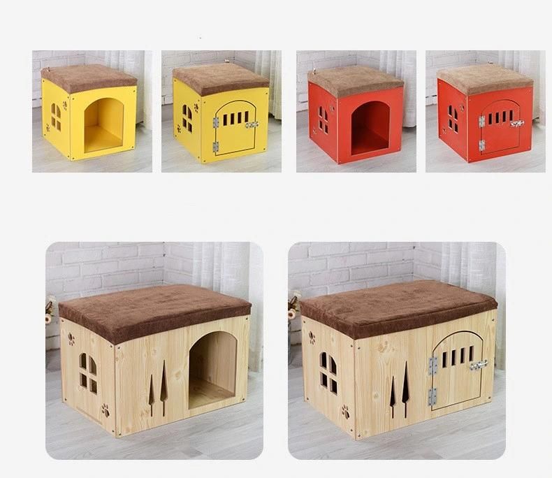 Stool for Pets Storage Dog Cage Cat Cage Rabbit Cage